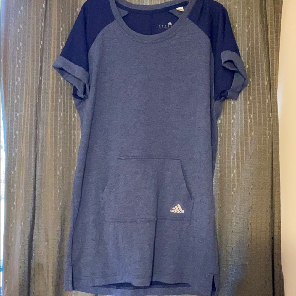 Adidas short sleeve sweatshirt tunic